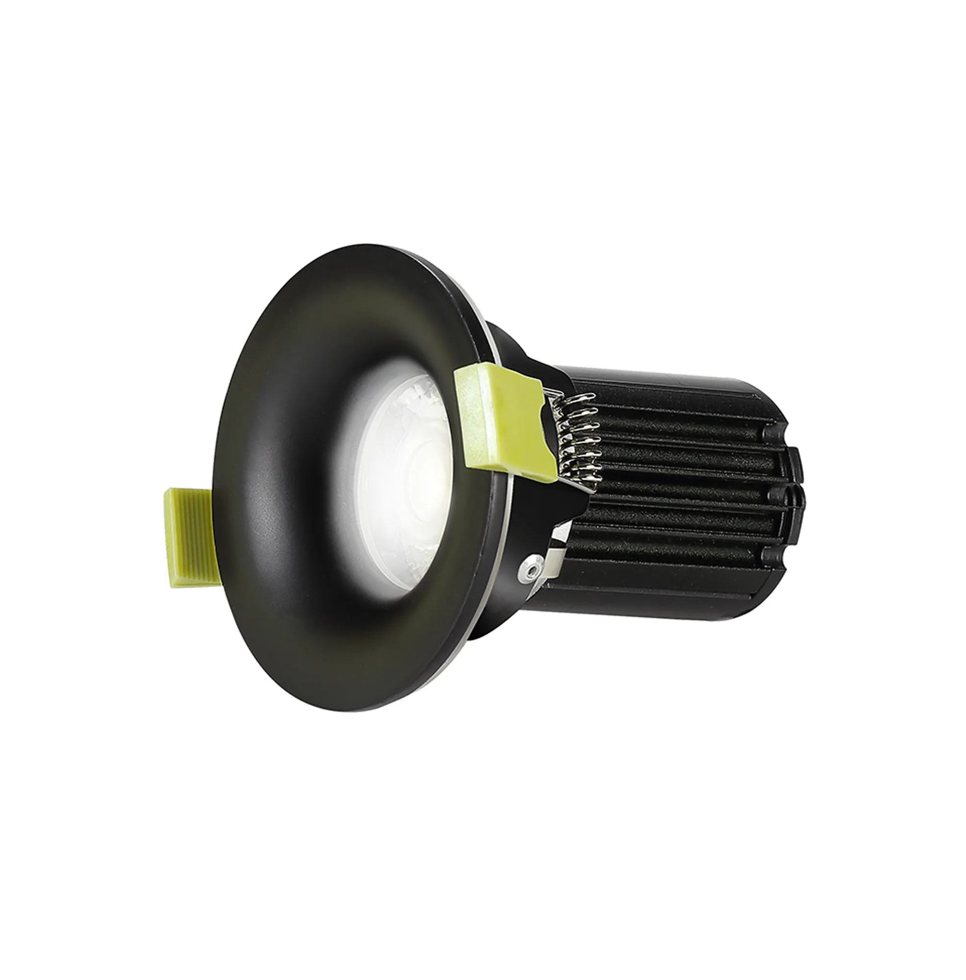 Bruve 12 Tridonic powered 12W 3000K 1200lm 36° LED Engine,300mA , CRI>90 LED Engine Matt Black Fixed Round Recessed Downlight, Inner Glass cover, IP65 DM202493  Dlux Bruve 12 IP65